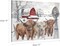 Highland Cow Pictures Christmas Decor: Merry Christmas Wall Art Cow Paintings Farmhouse Decor Rustic Barn Canvas Prints Winter Farm Scene Posters Xmas Holiday Indoor Wall Decorations 10"x12"